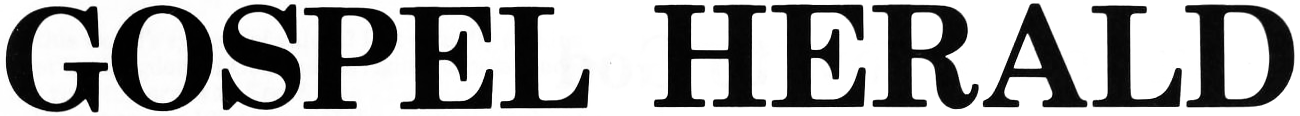“Gospel Herald” logo, circa 1986