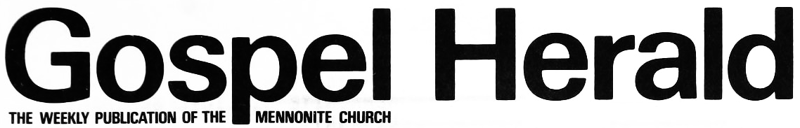 “Gospel Herald” logo, circa 1988